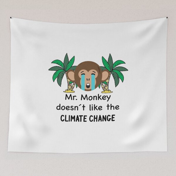 Item preview, Climate protection climate change monkey environmental activist designed and sold by lsvds.