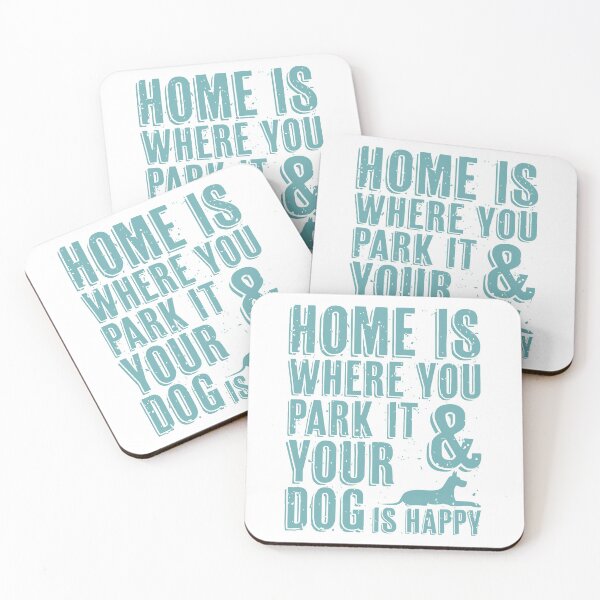 Item preview, Home is where you park it and your dog is happy designed and sold by merchermaier.