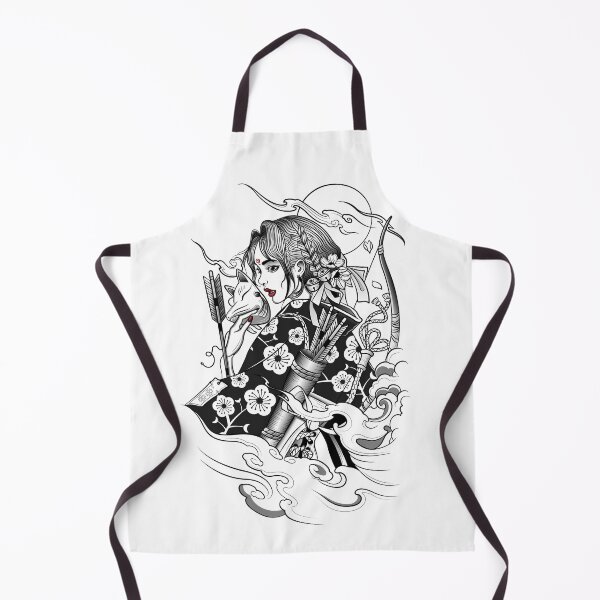 Item preview, Geisha With Fox Mask And Bow designed and sold by JTS STORE.
