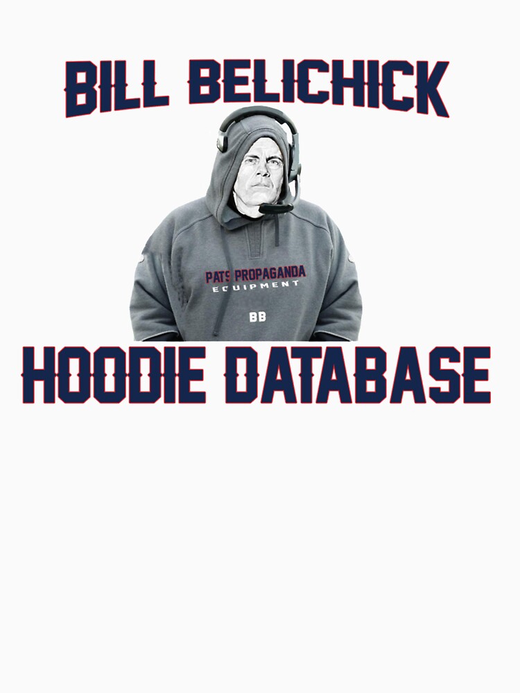 Bill Belichick Sweatshirt Hoodie T Shirt Black White Red Bill