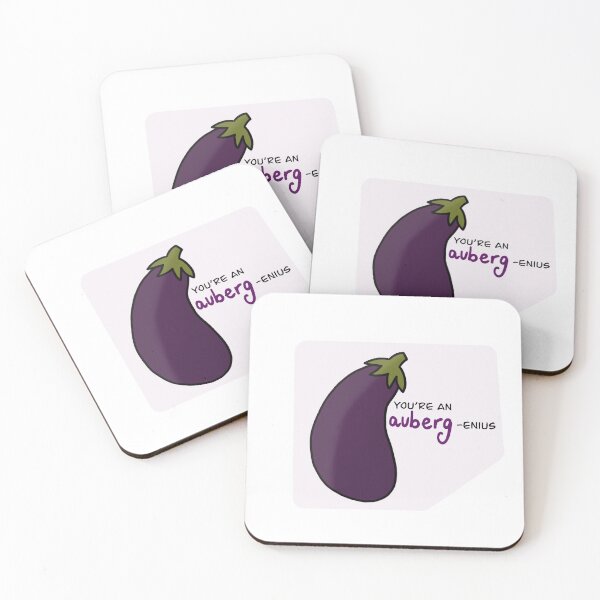 Item preview, ‘You’re an auberg-enius’ designed and sold by Gemma Grange.