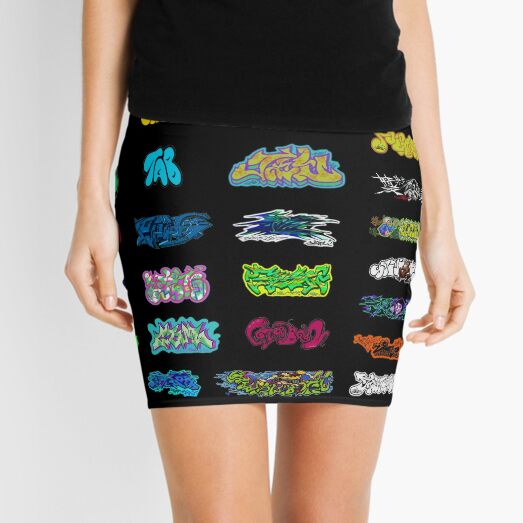 Jet Set Radio - Cube *80s retro* Mini Skirt for Sale by MyRetroArt