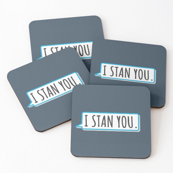 Item preview, I Stan You - Fun, Minimal Slogan Inside A Blue Speech Bubble. designed and sold by ontenno-designs.
