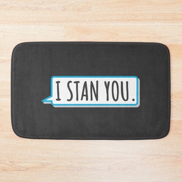 Item preview, I Stan You - Fun, Minimal Slogan Inside A Blue Speech Bubble. designed and sold by ontenno-designs.