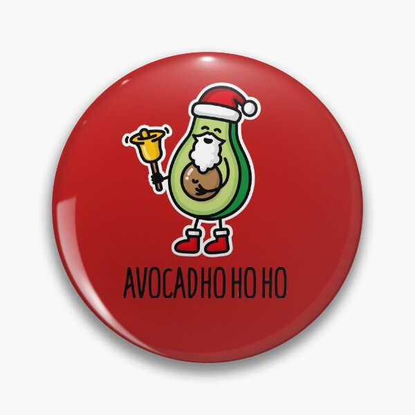Item preview, Avocadho ho ho funny Christmas Santa avocado pun designed and sold by LaundryFactory.