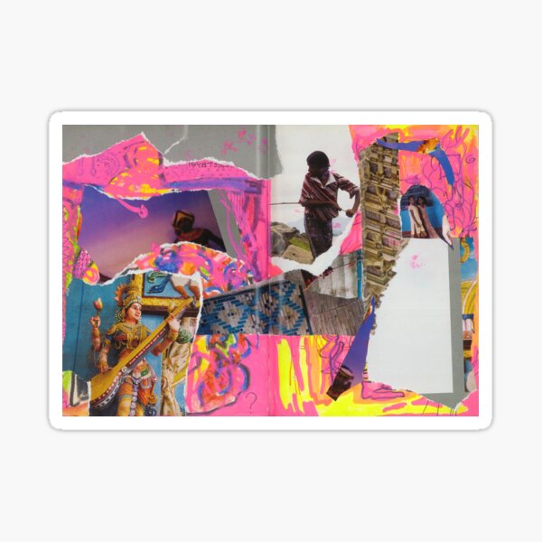 Collage artisanal "sri-lanka vibes" Sticker