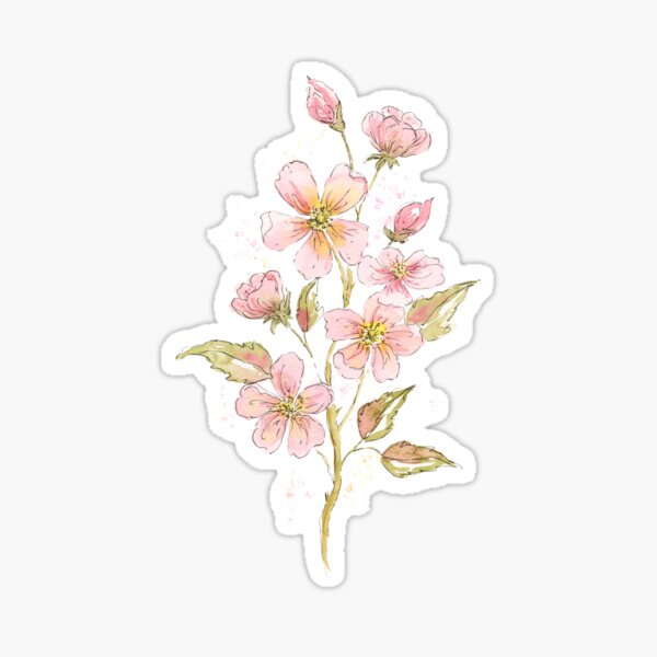 Wild Rose Pink Sticker