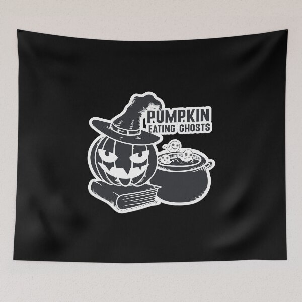 Item preview, Pumpkin eating ghost Funny Halloween designed and sold by letsgoh.