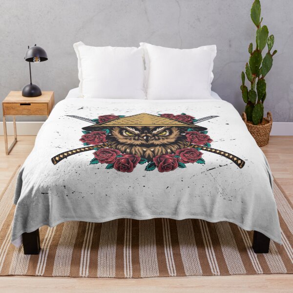 Item preview, Samurai Owl With Roses designed and sold by JTS STORE.