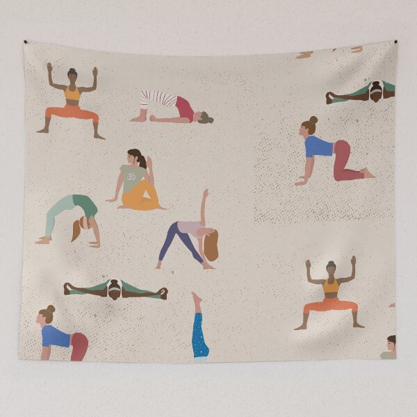 Item preview, Yoga Poses | Yoga Artwork | Yoga Drawing | Yoga Asana designed and sold by Sadhana Design Studio.