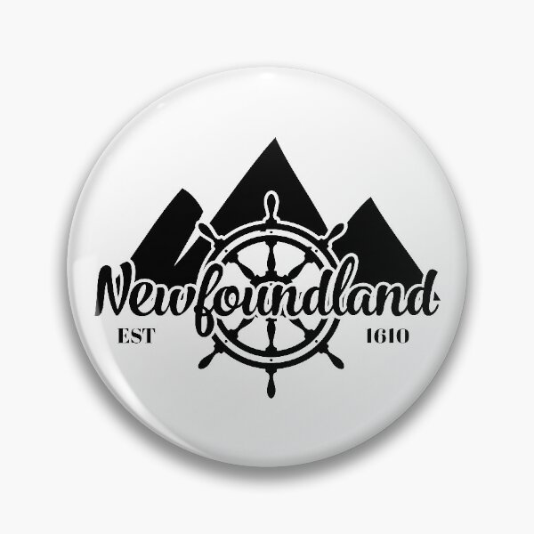 Item preview, Newfoundland Mountains and Ship Wheel || Newfoundland and Labrador || Gifts || Souvenirs designed and sold by SaltWaterOre.