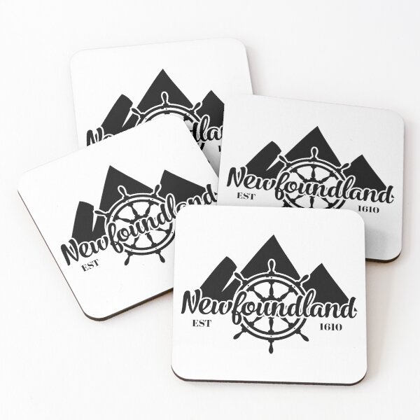 Item preview, Newfoundland Mountains and Ship Wheel || Newfoundland and Labrador || Gifts || Souvenirs designed and sold by SaltWaterOre.
