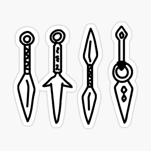 Naruto -- Naruto Uzumaki Kunai Anime Decal Sticker – KyokoVinyl