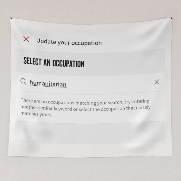 Item preview, The anti-humanitarian designed and sold by PillowPuns.