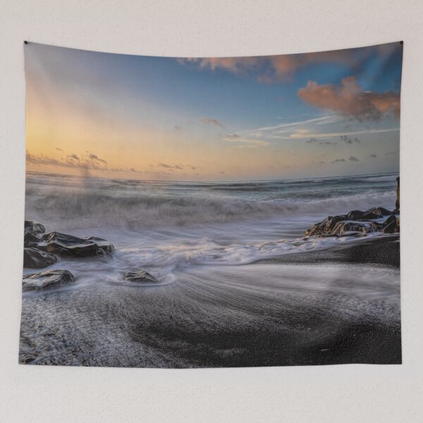 Item preview, Racing wave over black shale beach designed and sold by iCimages.net.