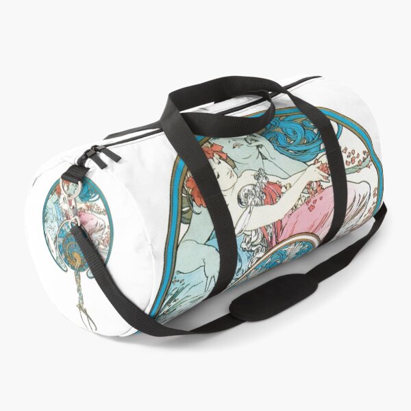 Alphonse Mucha - The passing wind carries away youth - print / 1899 Duffle Bag