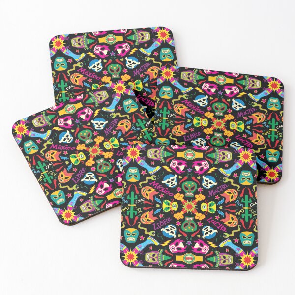Item preview, Cool Mexican wrestlers getting ready to fight and have fun designed and sold by Zoo-co.