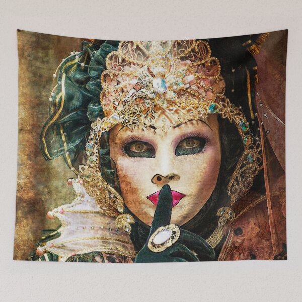 Item preview, Venice Carnival. Mask Green Velvet designed and sold by CatCoconut-Art.