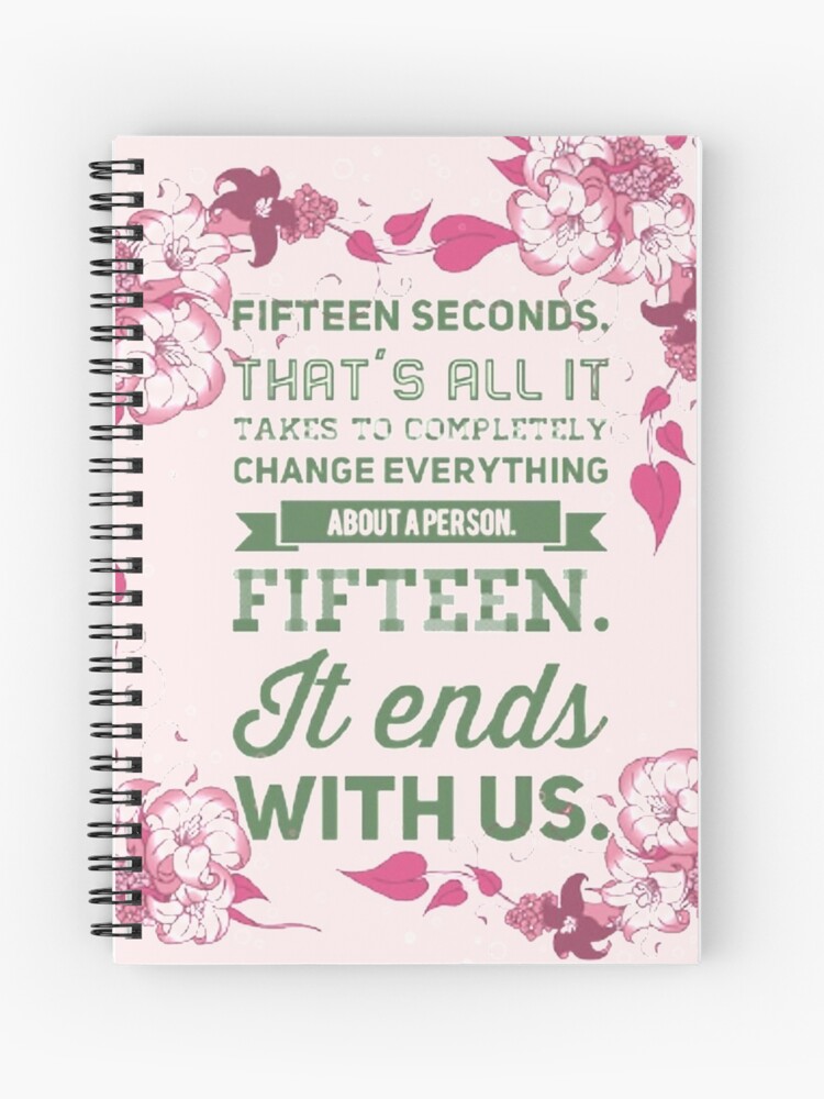 Verity - Colleen Hoover  Spiral Notebook for Sale by rose112