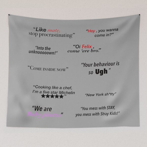 Item preview, Stray Kids sticker pack - quotes/ memes designed and sold by Amy Hearts.