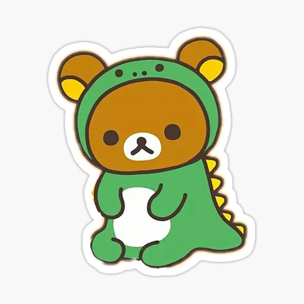 Dinosaurio lindo Rilakkuma Pegatina