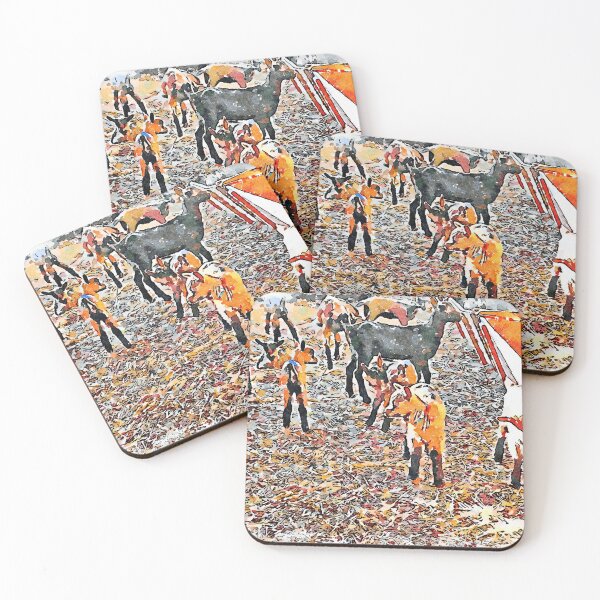 Item preview, Goats in the stall designed and sold by Giuseppe Cocco.