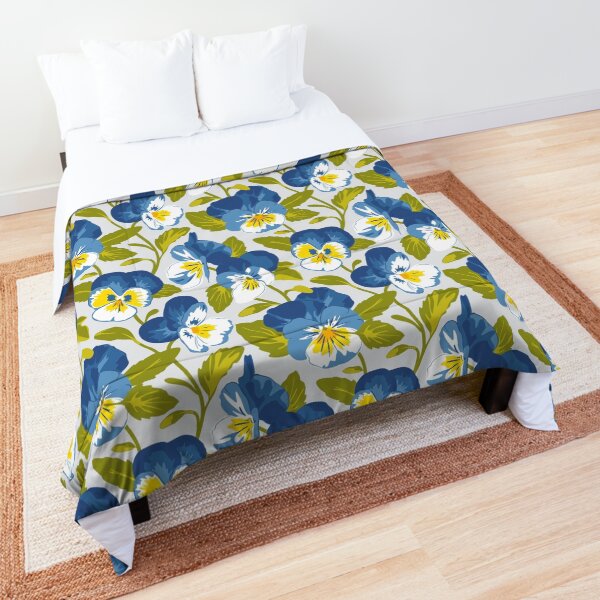Item preview, Blue Pansy Pattern designed and sold by lents.