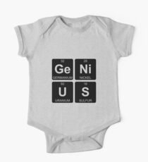 Ge Ni U S - Genius - Periodic Table - Chemistry One Piece - Short Sleeve