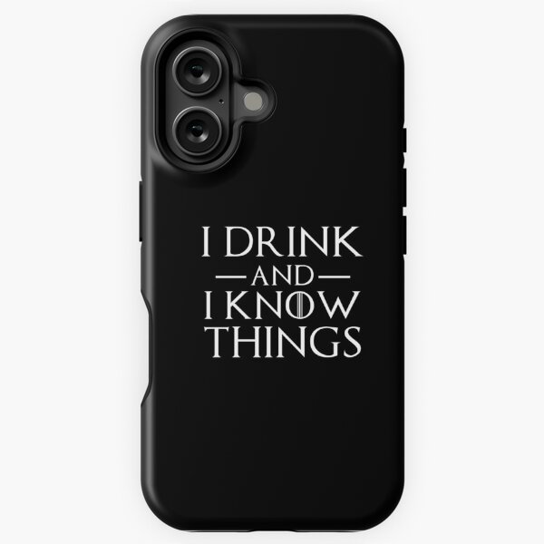 Aperçu de l'œuvre Je bois et je sais des choses créée et vendue par funnydogtshirt.