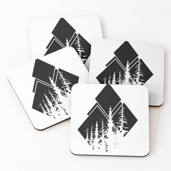 Item preview,  geometric art Forest trees designed and sold by SILVERAPPLE.