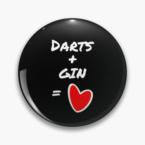 Item preview, darts + gin = heart designed and sold by TheGreenGoat.