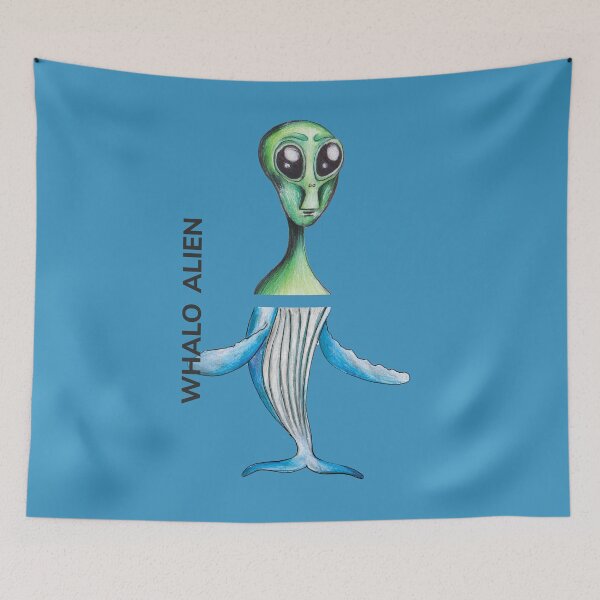Item preview, WHALO ALIEN by FrankenDuo sky blue designed and sold by FrankenDuo.