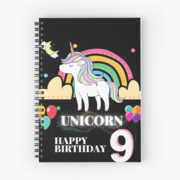 Item preview, Unicorn birthday 9 year old shirt designed and sold by MYRayongShop.