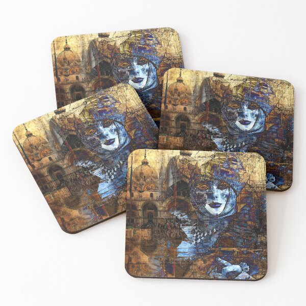 Item preview, Venice Carnival. Mask Blue Princess designed and sold by CatCoconut-Art.