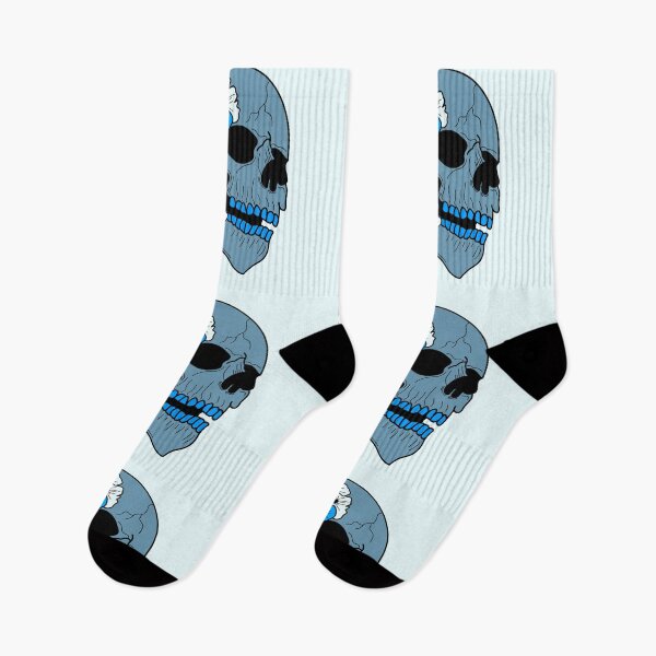 Item preview, Blue skull and turquoise blue hydrangeas designed and sold by BV-creas.