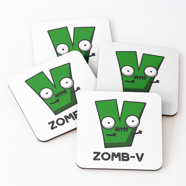 Item preview, Zom-V Halloween Funny Zombie Alphabet V Puns  designed and sold by punnybone.