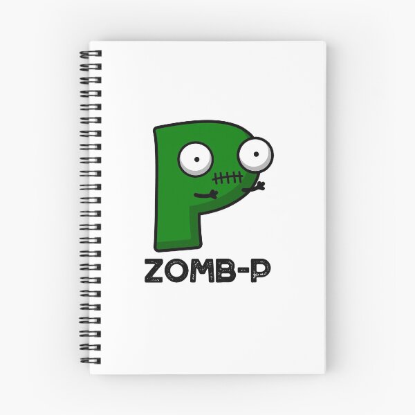 Item preview, Zom-P Funny Halloween Zombie Alphabet P Puns  designed and sold by punnybone.