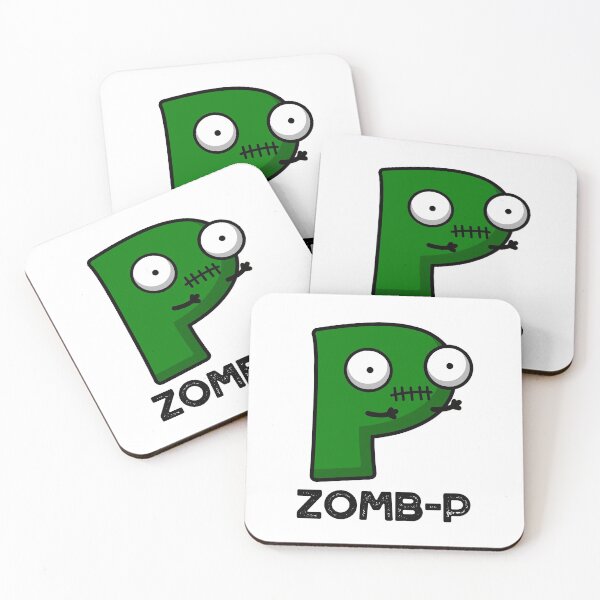 Item preview, Zom-P Funny Halloween Zombie Alphabet P Puns  designed and sold by punnybone.
