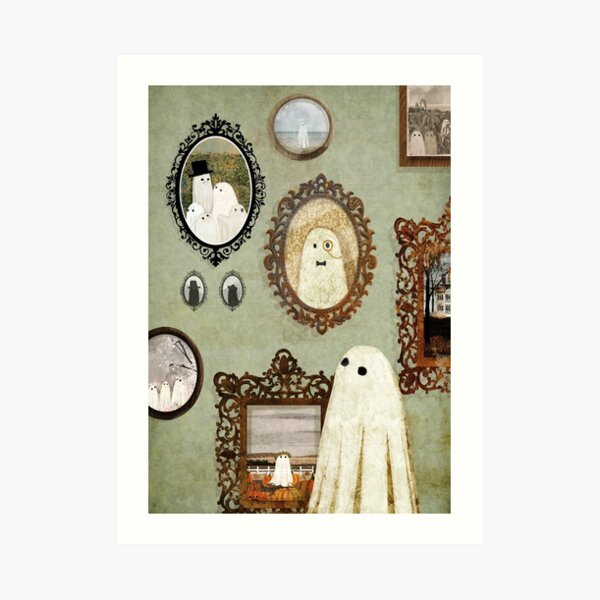 There's A Ghost in the Portrait Gallery Art Print