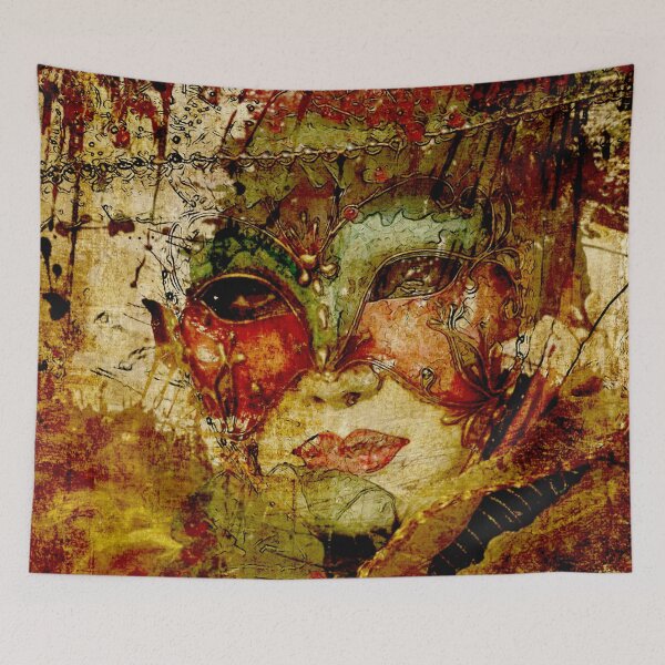 Item preview, Carnival in Venice. Mask Bright Garden designed and sold by CatCoconut-Art.