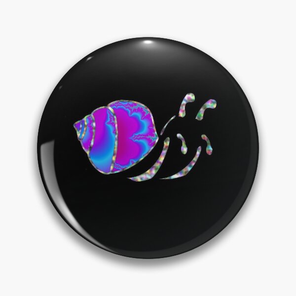 Item preview, Psychedelic Fractal Warm Rainbow Snail Shell designed and sold by grounds.