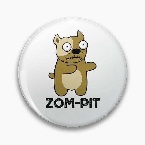 Item preview, Zom-pit Halloween Funny Zombie Pit Bull Puns  designed and sold by punnybone.