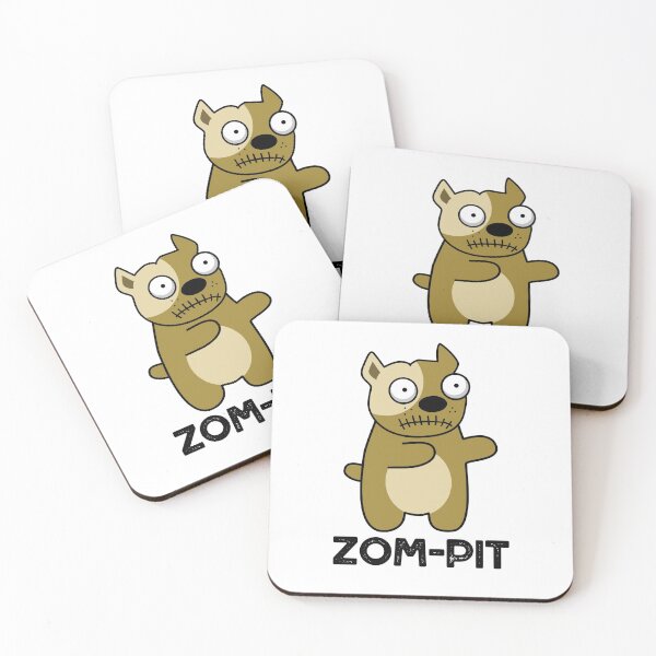 Item preview, Zom-pit Halloween Funny Zombie Pit Bull Puns  designed and sold by punnybone.