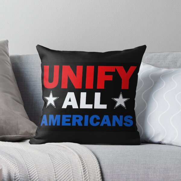 Unify all Americans Throw Pillow