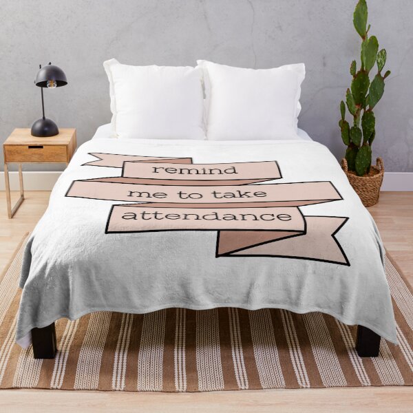 Item preview, Remind me to take attendance banner design  designed and sold by WildeandCo.