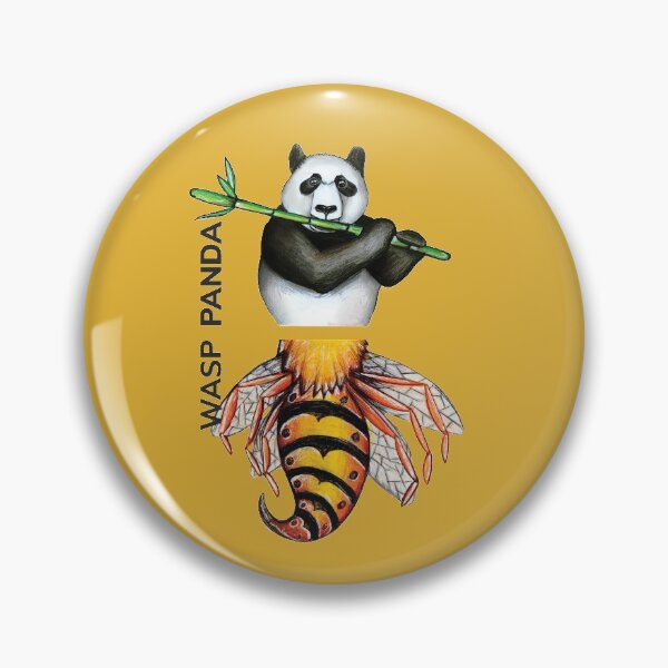 Item preview, WASP PANDA by FrankenDuo yellow designed and sold by FrankenDuo.