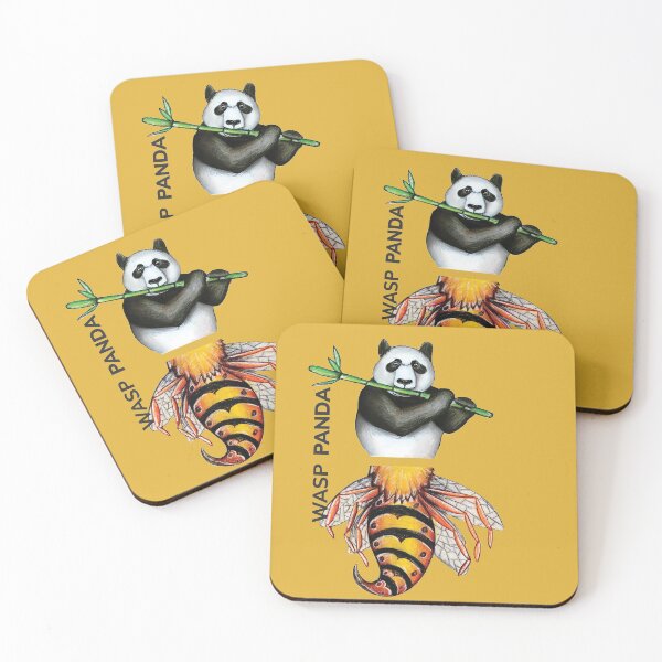 Item preview, WASP PANDA by FrankenDuo yellow designed and sold by FrankenDuo.