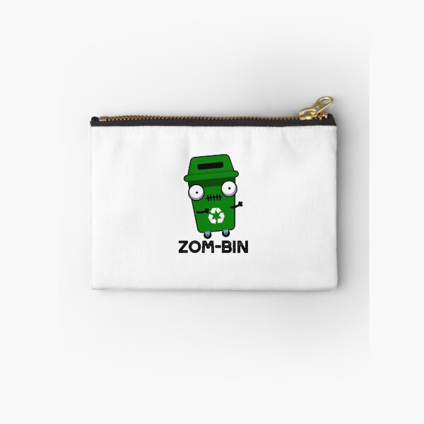 Item preview, Zom-bin Halloween Funny Zombie Trash Bin Puns  designed and sold by punnybone.