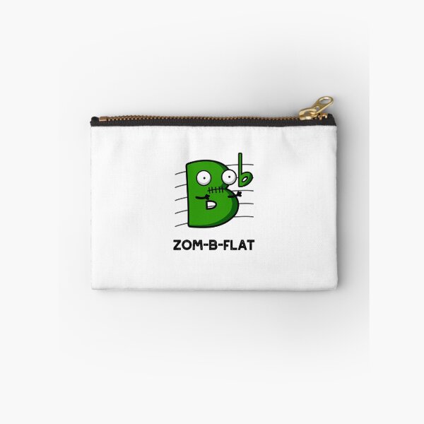 Item preview, Zom-B-Flat Halloween Funny Zombie Music Puns  designed and sold by punnybone.