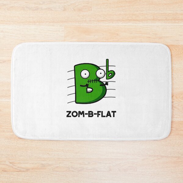 Item preview, Zom-B-Flat Halloween Funny Zombie Music Puns  designed and sold by punnybone.